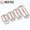 Meetee 10/20Pcs 20-50mm Metal Bag Strap Buckles Tri-Glide Adjust Clasp Clothes Belt Buckle Webbing Slider Hook Accessories