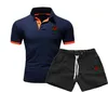 Men's Tracksuits Leisure Sports Set In Stock Summer Short Sleeved Shorts Casual POLO Shirt