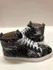 Buty swobodne Graffiti Spring High Top SO FOUT Men 2024 Flats Sole Prace Bieganie Modna Sneaker Tenis Masculino Duży rozmiar