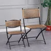 Cadeiras de jardim 2pcs/conjunto móveis de vime refeições dobráveis dobráveis preguiçosas varanda varanda de verão home backrest cadeira rattan kining mesa de jantar