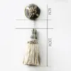 1Pc Flower Hanging Rope Silk Tassels Fringe Sewing Bang Tassel Trim Home Decor Tassels for DIY Embellish Curtain Accessories