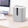 Creative Mini Desktop Trash Can Tabletop Plastic Liten Waste Bin med lock bänkskivans skräpkorg Trashbox Home Office Supplie