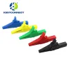 Geïsoleerde grote veiligheids alligatorclip gemaakt van messing met 4 mm socket veerbelaste clips