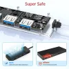 Hubs SANZANG Multi USB 3.0 Port Splitter USB A Type C Hub Multiple 4 Slot Docking Station Switch Extender Adapter for Macbook Laptop