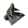 NUOVO 4pc 40x30mm Triangle rattan decorativo intagliato staffa antica in legno antico gamba staffa angolare hardware mobili protettori