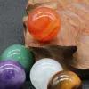 1 st naturlig kristall rund bollenergi reiki helande stenar 16/18/20mm mini prydnad klar kvartspärlor gåva för hemssamling