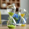 30/5/60 Minutos Timer de ampulheta transparente Glass Hourglass Presente Cook Relógio Casa Ornamentos Múltiplos cores