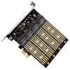 カードチーM2アダプターへのマイニングPCIe Express X1 3.0 4ポートBキーM.2 NGFF SATA SSDアダプターPCIE M.2アダプター拡張カードライザー