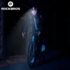 Bisiklet kaskları Rockbros Bisiklet Hafif Kask Type-C Şarj Ectric Bicyc Kask Ön Işık Arka Işık Uyarı Lambası Güvenliği MTB Bike Kask L48