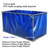 Höjd 1 m duk vattenpool PVC -beläggning tarpaulin akvarium fiskbehållare barn simning pool koi sköldpadda vattenbruk vattentank