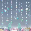 Opalizujące syreny Banery pod przyjęciem urodzinowym Wiszące Dekoracje Bubble Bubble Starfish Bańki Holograficzne Garlands Decor