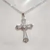 Opal Drop Glue Radiant Cross Collier de pendentif pour femmes