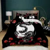 Snake Duvet Cover Wild Animal Comberter Cover Exotic Fairy Rose Twin Pedding Zestaw African Wildlife Style Poliester Cover Cover