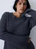 Abiti casual Elegante Mini abito a maglia sexy per donne 2024 Autunno inverno manica lunga maglione bianco maglione di Natale Club Outfit da festa