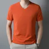 2024 Mens Waffle V Neck T-shirt à manches courtes Summer Top confortable 240410