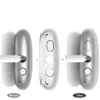 Metallskal med ANC för AirPods Max Bluetooth-hörlurtillbehör Transparent Solid Silicone Case AirPods Pro Max Hörlurar Anti-Drop Protective Case