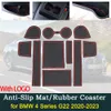 Anti-Rutsch-Schmutz-Staub-Gate-Matten Cup Groove Pads für BMW 4 Serie G22 G23 G26 2020 2021 2022 2023 Hole Pad Car Styling Accessoires