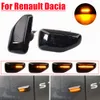 2st LED Dynamic Side Marker Light Arrow Turn Signal Blinker Lamps för Dacia Logan 2 Sandero 2 Duster 2 Renault Stepway