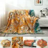 Couvertures 1pc Textile Ville Cotton Gauze Fleur Langue Flower Sofa Sofa Towel Double face Couverture de style européen.