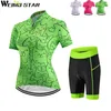 Weimostar Team Women Cycling Jersey Set Girls Cycling Clothing Ropa Ciclismo Short Sleeve Mtb Mountain Bicycle Clothes