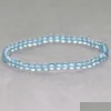 Beaded Mg0034 Wholesale Natural A Grade Celestine Bracelet 4 Mm Mini Gemstone Yoga Mala Womens Energy Nce Jewelry Drop Delivery Brace Dhctz