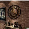 Horloge murale de vitesse industrielle décorative en métal rétro horloge murale industrielle Style décoration décoration mural décor y200109254n