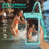 6.9inch Full View Touchscreen Waterproof Running Phone Bag Hot Spring Drifting Diving Swimming Bag Seaside Mobile Phone Case