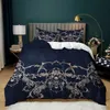 Duvet Cover Set Grüne Weiß 3 -teiliges Bettwäscheset Full/Queen/Kingsize