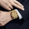 Relógios de pulso Design de marca masculino assistir automático relógio de luxo Golden mecânica relógio de aço inoxidável para homens relógio