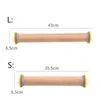 Justerbar julrullande stift Kök Bakning Trä rullande stift med skalat mjölkakor mjölpinnar Knådverktyg