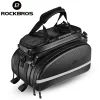 ROCKBROS 35L防水自転車バッグMTBバイクラックトランクパニエバイク多機能大規模トラベルバッグバイクアクセサリー