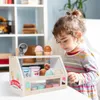 Kinder Montessori Holz simuliertes Eisspielzeug Küchenzubehör Kinder tun Pädagogische Pädagogik für Babygeschenke 240407