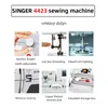 Singer Electric Sewing Machine 4423 HETWing Duty Duty Momening DIY Couture