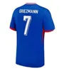 2024-2024 Jerseys de football de club français Benzema Mbappe Griezmann Giroud - Tailles adultes des adultes et chemise de football confortable, Maillot de Foot Equice Maillots