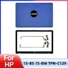 Fall Nytt bärbara datorfodral för HP 15BS 15TBS 15BW 15ZBW 250 G6 255 G6 TPNC129 LCD Back Cover Front Bezel Hinges Blue