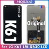 6.53 "Original 100% testad för LG K61 LCD LMQ630AW Display Pekskärm Digitizer Assembly för LG Q61 LM-Q630 Display Reparation