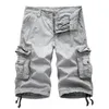 Brand Cargo Shorts uomini Summer Army Military Tactical Homme Casual Solid MultiCoch Mash Plus Times 240410