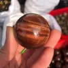 Decorative Figurines 2 Natural Red Tiger Eye Stone Sphere Aroud 40mm Crystal Healing Ball Hand Massage Smooth Balls