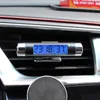 Réveil alarme avec deux en un rétro-éclairage LED Affichage numérique Thermomètre Horloge de base de lampe avec horloge électronique de sortie d'air pour la voiture