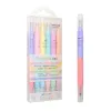 6 PCs Tip dupla Tip -marcador Highlighter Kawaii Candy Color Manga Markers