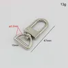 10-50 stycken 13mm 16mm 25mm reparation Luxuary Hook Webbing Trigger Snap Hook Swivel CLASP Hummer Claws Swivel Hooks Hard Carabines