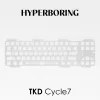 Accessoires TKD Cycle7 Plaque de clavier PP PC PC FR4 Aluminium (PCBmounted et Platemounted) Cycle70