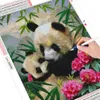 Kit di pittura diamantato Huacan 5d Diamond Diamond Diamond Camitch Punte Cross Animal Pictures di Rhinestones Mosaic Craft Kit