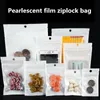 50pcs Sac à fermeture éclair auto-scellant Sac d'emballage refermable Sac d'emballage Pièces bijoux Data Cable Storage Sac Perlescent Film Ziplock Sac