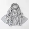 Шарфы Маленькая Кребовая шифоновая хиджаб хороший сшивающий сплошной простые шарф высококачественный премиум малазийский женские шарфы Хиджаб Длинной Шаль 240410