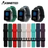 Akbnsted 18 mm Soft Colorful Watch Band pour Xiaomi Mi Smart Watch Rubber Watch Watch Bracelet Remplacement STRAP pour Xiaomi Mi Watch