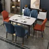 Chaise de salle à manger de luxe nordique 2pc maison de dossier moderne chaise de bureau simple tabouret de bureau salon hôtel table de table de table de table de chaise meubles