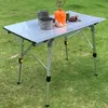 Camp Outdoor Folding Table 7075 Aluminum Alloy Folding Table Method High Temperature Resistance For Fishing Picnic Barbecue