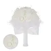 Fiori decorativi bouquet artificiale bouquet europeo ornamento bianco portatile per oggetti di festa nuziale