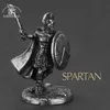1pcs Древние спартанские римские сплоченные фигурки миниатюры винтажные металлические солдаты модель статуи статуя настольный орнамент подарок